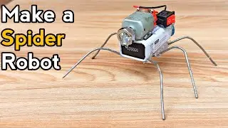 how to make a spider robot self moving easy | dc motor robot | diy robot | homemade spider robot