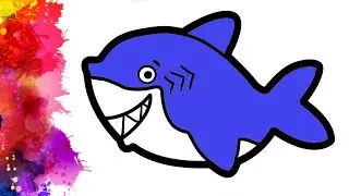 Bolalar Uchun Akula Qanday Chizish ?How to Draw Shark Easy?🦈🦈🦈