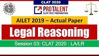 AILET 2019 Actual Paper Discussion I Legal Reasoning - Full PDF at protalentdigital.com