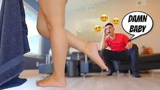 My Boyfriends Reaction To Me Dropping My Towel...*GONE RIGHT*