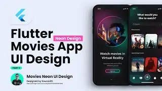 Flutter UI Tutorial - Designing Movies Neon App UI Design DesignCode (Figma to Flutter) [ PART 2 ]