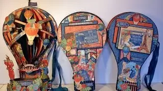G 45 World's Fair photo album in a Hot Air Balloon Stand