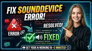 How to Fix ModuleNotFoundError: No module named 'sounddevice' | Python Error