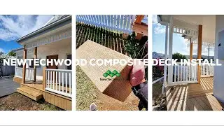 NewTechWood Composite deck install #compositedecking #carpentry