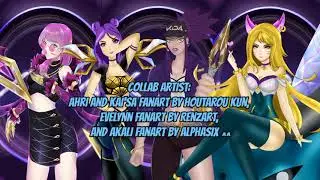 K/DA POP/STAR Fanmade Collab AMV with Lyrics