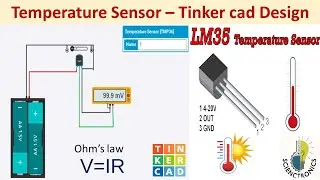 Temperature Sensor Circuit Design using Tinkercad I Temperature Sensor LM35