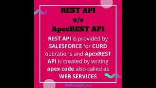 REST API v/s ApexREST API | Salesforce