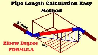 Piping Engineering. Piping Tutorial. Piping Isometrics. Engineering job. Elbow degree Formula
