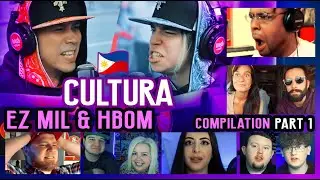 Ez Mil and HBOM perform Cultura LIVE on the Wish USA Bus | 🇵🇭 Reaction Video Compilation - Part 1