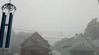 Intense Severe Thunderstorm Strikes Tonawanda,  NY.