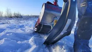 Мотоснегокат Snowhunter - тест драйв, катаемся по лесу