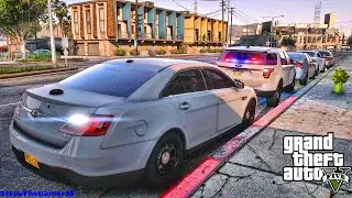 Playing GTA 5 As A POLICE OFFICER Gang Unit Patrol🔥🔥||  GTA 5 Lspdfr Mod|  4K