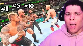 I Faced EVERY Member Of The Bloodline In a Gauntlet Match!