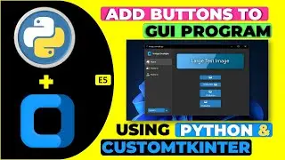 How to Add Button Widget to Your Modern GUI Using CustomTkinter in Python - E5 - Hindi - Harsh Nagar