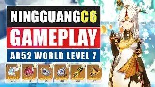 C6 Ningguang Lvl90 Main DPS | Genshin Impact 1.1 Gameplay