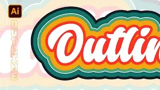 How to add multiple Outlines to Text in Adobe Illustrator