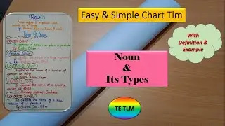 Noun chart in English| Noun chart| Types of noun chart| Noun project chart| English chart tlm #tetlm