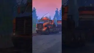 Towing Big Train to mountain 