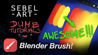 How to create Good BLENDER BRUSH in Infinite Painter 💪🖌! (smudge tool)