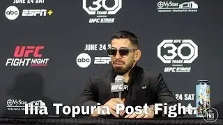 Ilia Topuria post fight interview, on being next one for title fight and more