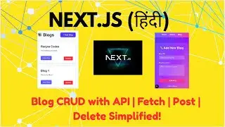 Next.js Full Tutorial (p-2)  BLOG PROJECT 🔥 | Fetch, Post & Delete API Made EASY!| 