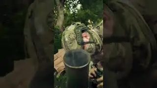 Mortar unit fire russian positions in #Ukraine #Combat #2024 #footage #War #shorts