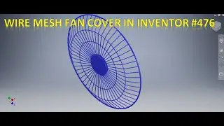 Wire Mesh Pattern in Autodesk Inventor || Autodesk Inventor Tutorial for beginners || Fan Cover Mesh