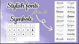 STYLISH FONTS AND SYMBOLS FOR INSTAGRAM BIOS!💌Instagram bios |aesthetic bios for Instagram
