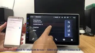 Pumpkin car stereo Bluetooth tethering manual of Android