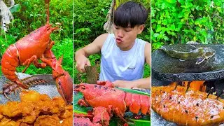 Best real food ever! | Grilled Aloe Vera, Alaska Big Lobster | TikTok Funny Videos