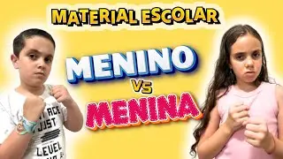 Qual o material escolar mais bonito? Dos meninos ou das meninas?
