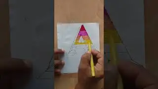 Art Later "A" Draw#like #art #satisfying#youtubeshorts