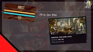 1hr Mot Steel Path Survival | Warframe
