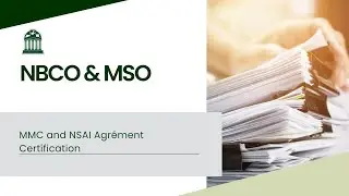 NBC&MSO MMC CPD : MMC and NSAI Agrément Certification