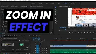 How To Use The ZOOM IN EFFECT In Adobe Premiere Pro | Zoom In & Out On Your Videos & Images Easy