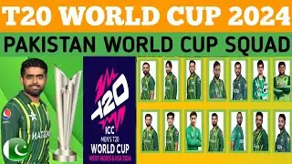 ICC T20 World Cup 2024 Pakistan Squad | Pakistan squad for ICC T20 World Cup 2024.
