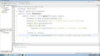 Beginning Java Tutorial: 22 Interactive program demonstrating If statements and logical operators