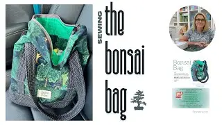 Sewing the Bonsai Bag by Sewspire - my newest zip-top tote - perfect for autumn!