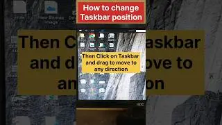 How to change Taskbar position....😲😲🔥🔥#shortvideo #ytshorts #new #computer