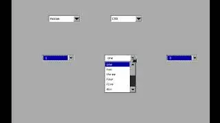 Designing  Drop Down List,Combo Box Using C Language