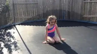 Trampoline backbend kickover