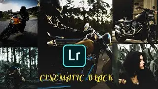 Tutorial cara edit foto di lightroom - CINEMATIC BLACK MODE || LIGHTROOM MOBILE