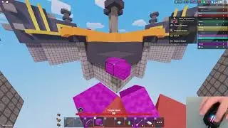Beating Hacker with Miner | Roblox Bedwars