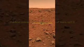the first colored image of Mars taken by Viking lander 1 