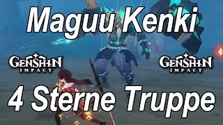 🔥Genshin Impact - Boss: Maguu Kenki in Inazuma mit 4 Sterne Truppe! Marionettenkern farmen!🔥