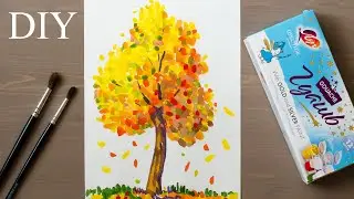 HOW TO DRAW AUTUMN quickly and easily