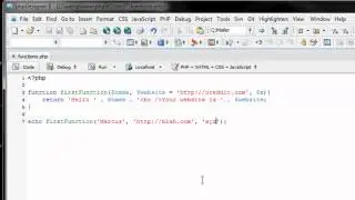 Programming in PHP - Week 4 - Day 7 - User Defined Functions