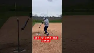 MLB Baseball Home Run Off Baseball Tee 480FT 
