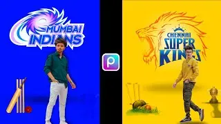 Mumbai Indians Photo Editing Tutorial In Picsart || Mumbai Indians Photo Editing 💙💙