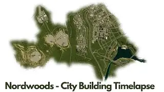 Nordwoods timelapse 2  - River and lake from scratch (Cities Skylines 2)